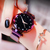 Women Starry Sky Watch Luxury Magnetic Buckle Mesh Band