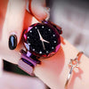 Women Starry Sky Watch Luxury Magnetic Buckle Mesh Band