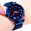 Women Starry Sky Watch Luxury Magnetic Buckle Mesh Band