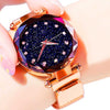 Women Starry Sky Watch Luxury Magnetic Buckle Mesh Band