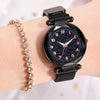 Women Starry Sky Watch Luxury Magnetic Buckle Mesh Band