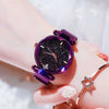 Women Starry Sky Watch Luxury Magnetic Buckle Mesh Band