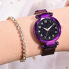 Women Starry Sky Watch Luxury Magnetic Buckle Mesh Band