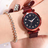 Women Starry Sky Watch Luxury Magnetic Buckle Mesh Band