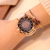 Luxury Brand Rose Gold Women Watch Fashion Casual Crystal