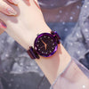 Luxury Women Watches Ladies Magnetic Starry Sky Clock Fashion