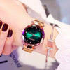 Luxury Rose Gold Women Watches Fashion Diamond Ladies Starry