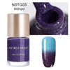 NICOLE DIARY Thermal Nail Polish Glitter Temperature Color