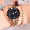 Luxury Luminous Women Watches Starry Sky Magnetic Female