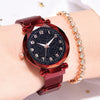 Luxury Luminous Women Watches Starry Sky Magnetic Female