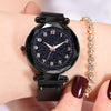 Luxury Luminous Women Watches Starry Sky Magnetic Female