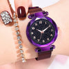 Luxury Luminous Women Watches Starry Sky Magnetic Female