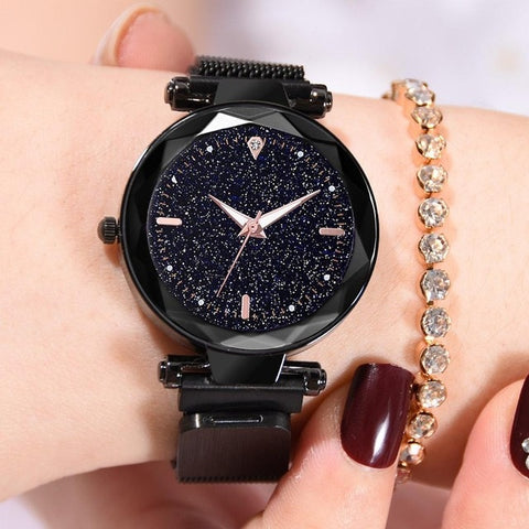 Luxury Women Watches 2019 Ladies Watch Starry Sky Magnetic