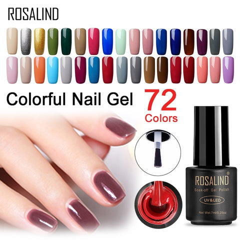 ROSALIND Nail Polish Hybrid Varnishes Gel Vernis Semi Permanent